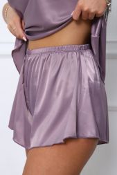 Пижама женская атласная 363 лиловый