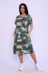 Платье женское 89376 зеленый