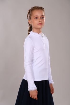 Блузка для девочки Ариэль Арт. 13265 белый