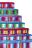 Набор махровых полотенец пестротканых Неделька-7 шт- (35х60 см) разноцветный