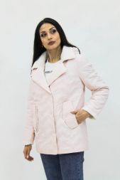 Демисезонная женская куртка Тренд весна осень 921 розовый