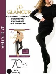 Колготки Glamour Velour 70 den nero - черный