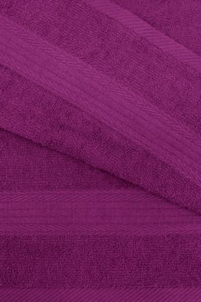 Полотенце махровое 50х90 Эконом - (пурпурный, 701)