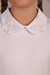 Блузка для девочки Камилла арт. 13173 белый