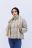 Демисезонная женская куртка весна-осень+шарф в подарок 8005 бежевый