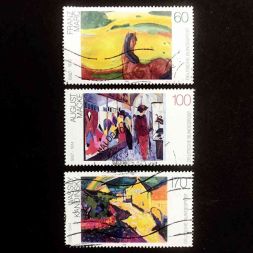 Набор марок Немецкая живопись 20-го века, Германия, 1992 год (полный комплект)