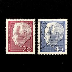 Набор марок Президент ФРГ - Генрих Любке, Германия, 1964 год (полный комплект)