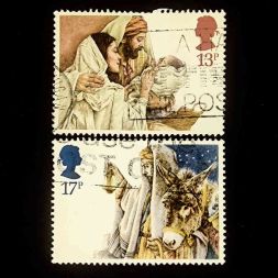 Набор марок Рождество, Великобритания, 1984 год (2 шт.)