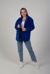 Пальто-рубашка женское 100009 синий
