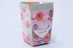 Плайм пакет для цветов &quot;Романтика&quot; (любимой мамочке) высота 15 см