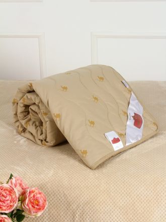 Одеяло 2,0 сп Premium Soft Комфорт Camel Wool (верблюжья шерсть) арт. 122 (200 гр/м)