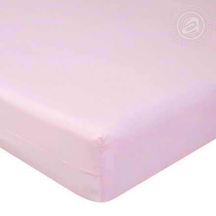 Простыня на резинке поплин 180х200х20 Византия (Розовый) АРТ-Дизайн