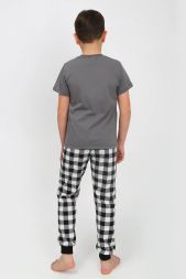 Пижама для мальчика 92182 темно-серый