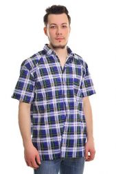 Рубашка ЭКОНОМ мужская бязевая с коротким рукавом