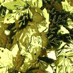 Пайетки Кленовый лист, 22х22 мм, упак./10 г, Астра (10 светло-зеленый)