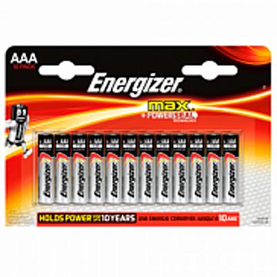 Energizer MAX Батарейка E92 BР12 AAA Мизинчиковая, 12 шт