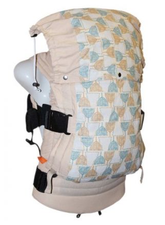 Регулируемый рюкзак без кармана Саванна карамель бежевая (с подголовником)