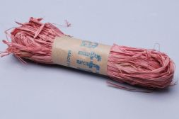 Рафия натуральная, 30 гр цвет: розовый