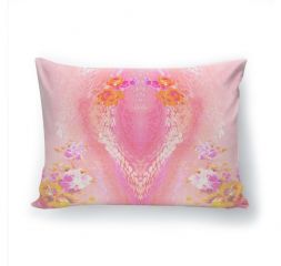 Подушка декоративная с 3D рисунком &quot;Розовый след&quot;