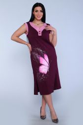 Платье женское 71063 бордовый