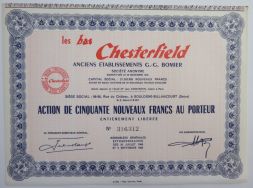 Акция les Bas Chesterfield, 50 франков, Франция