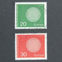 Набор марок EUROPA, Германия 1970 год (2 шт)