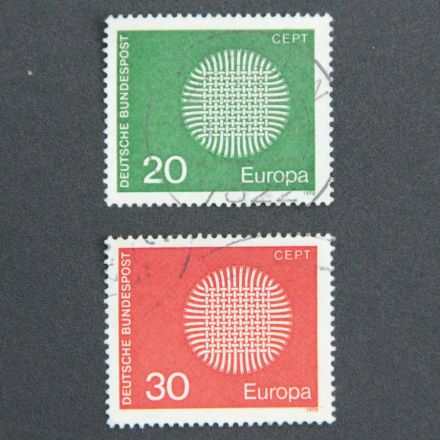 Набор марок EUROPA, Германия 1970 год (2 шт)