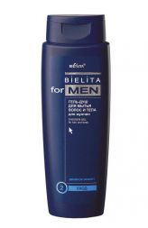 Белита Гель-душ для мытья волос и тела для мужчин, 400 мл