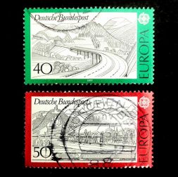 Набор марок EUROPA - Пейзажи, Германия, 1977 год (полный комплект)