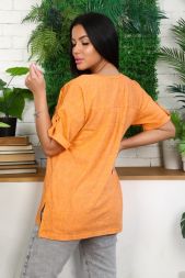 Туника женская 8243 оранжевый (58 размер)