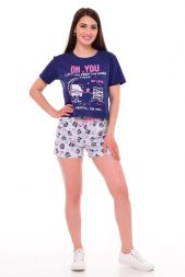 Пижама женская 1-189 Крекер (фиолетовый)