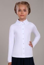 Блузка для девочки Агата 13258 белый