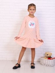Платье Неженка Фламинго дл.рукав детское персиковый