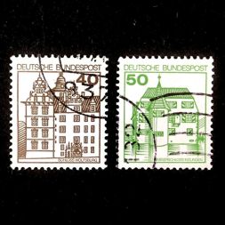 Набор марок Дворцы и замки, Германия, 1980 год (полный комплект)