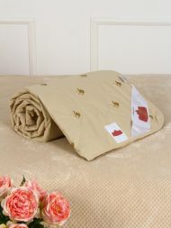 Одеяло миниевро (200х217) Premium Soft Летнее Camel Wool (верблюжья шерсть) арт. 123 (100 гр/м)