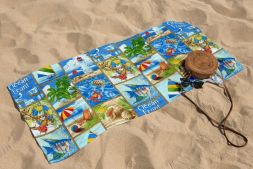 Полотенце вафельное пляжное - банное 75х150 см №28 Море