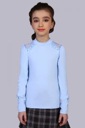 Блузка для девочки Алена арт. 13143 светло-голубой