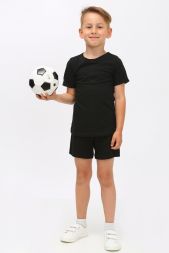 Футболка детская с рукавом арт. ФБ-313 черный