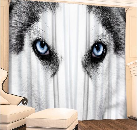 Фототюль 3D Взгляд Волка (вуаль)