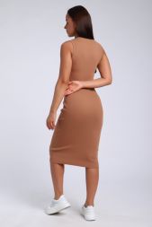 Платье-Майка женская 71113 коричневый