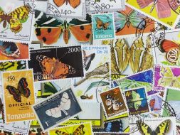 Набор различных марок, Бабочки (30 шт.)