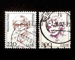 Набор марок Знаменитые женщины, Германия, 2001 год (полный комплект)