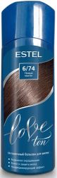 Оттеночный бальзам для волос ESTEL LOVE т.6/74 Темный каштан