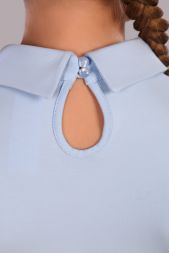 Блузка для девочки Камилла арт. 13173 светло-голубой