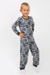 Пижама детская Бэтмен арт. ПМ-013-049 серый