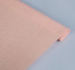 Бумага гофрированная 180 гр - арт. 17А/2 - бледно-розовая (рулон)