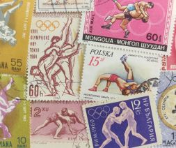 Набор различных марок, Вольная борьба (10 шт.)