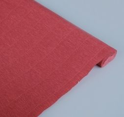 Бумага гофрированная 180 гр - арт.17А/6 - красно-брусничная (рулон)