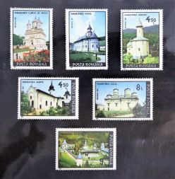 Набор негашеных марок Монастыри, Румыния, 1991 год (полный комплект)