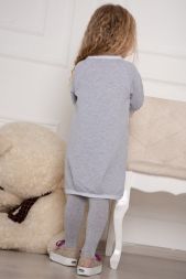 Платье 24301 детское серый-меланж